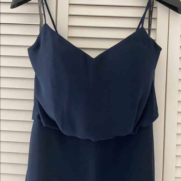 Long Navy Blue Dress - Picture 2 of 4
